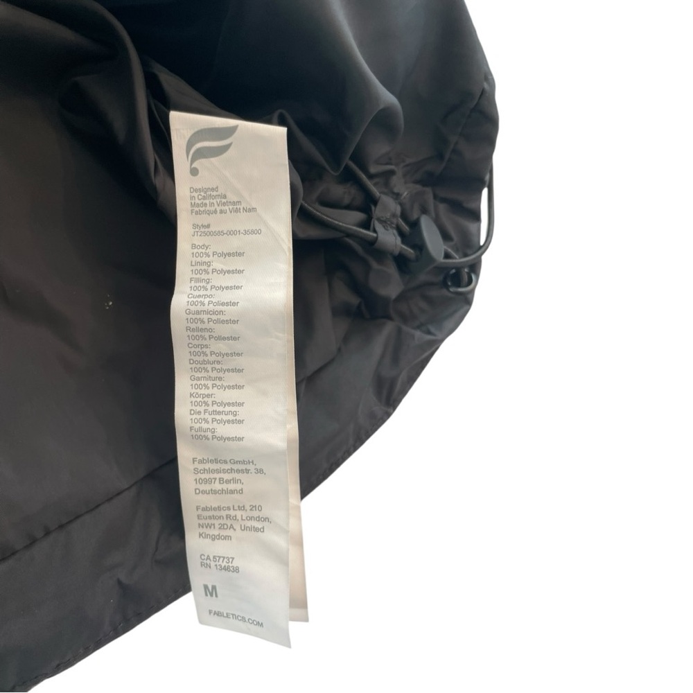 Fabletics Essential Puffer Jacket Black Women’s S… - image 7